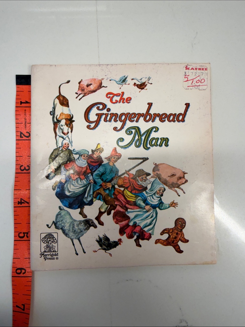The Gingerbread Man Vintage Children's Book - 1963 Marigold Press